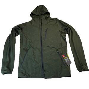 Under Armour Full Zip Hoodie Warm Lightweight Jacket Coat Green Men’s Medium M